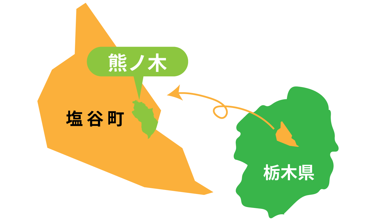 熊ノ木地域の地図